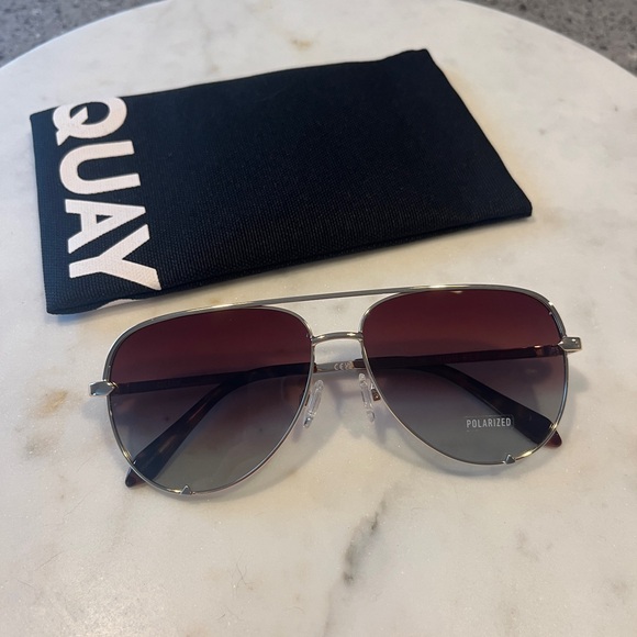 Quay High Key Gold/Brown - Picture 1 of 2